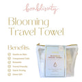 Bonblissity Compressed Face Towel Tablets for Travel, Reusable Portable Compact, Expandable Water-Activated Hand Washcloths, Mini Travel Essentials for Women (2-Pack, 20 pcs each, 11.8" x 9.4")