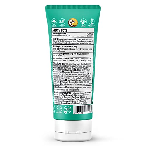 Badger Mineral Baby Sunscreen Cream SPF 40, 98% Organic Toddler Sunscreen with Zinc Oxide, Broad Spectrum, Reef Safe, Water Resistant, Pediatrician Tested Baby Sunblock, 2.9 fl oz, 2-Pack