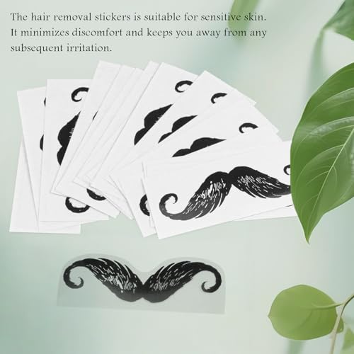 20Pcs Beard Mustache Stickers, Fake Mustaches Stickers, Removable Mustache Hair Stickers
