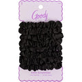 Goody Ouchless Skinny Satin Scrunchies, Frizz Fighting, No Damage Scrunchies, Gentle, Secure & Creaseless Hair Ties for Day and Overnight, All Hair Types, Gifts for Women & Girls, 8 Ct, Black