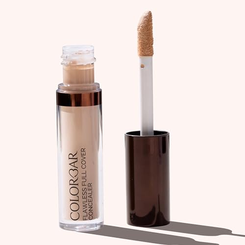 Colorbar Flawless Full Cover Concealer - Face Makeup Concealer with Liquid-to-Powder Formula - Hides Scars and Discoloration - 005 Lacy - 0.2 oz
