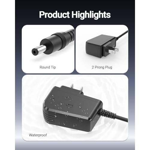 8V AC Charger Fit for Philips Norelco HQ840 Multigroom Series 3000 MG3750 MG3760 MG3750/6 MG3750/10 MG3750/50 MG3760/50 Shaver Power Cord Supply Adapter
