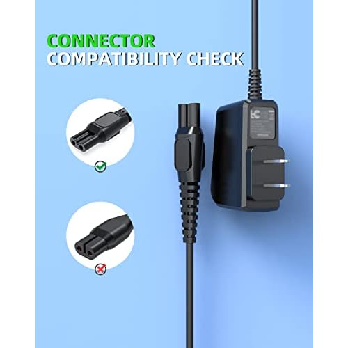 5FT HQ850 Power Cord Fit for Philips Norelco One Blade QP2630 QP2530 Shaver Razor Replacement Charger Supply Adapter