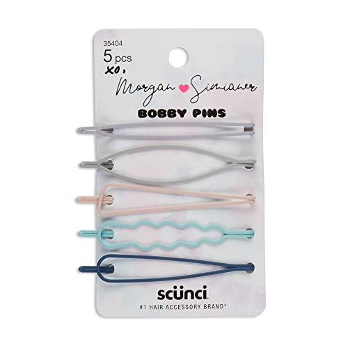 Sc?nci xo Morgan Simianer Hair Bobby Pins, Assorted Pastel, 5-Pieces