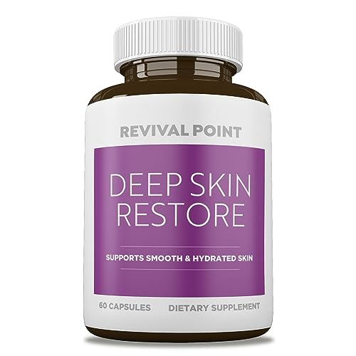 Deep Skin Restore- Advanced Dermal Repair Complex to Boost Firmness, Hydration, & Elasticity? Vegan Collagen Builder & Skin Supplement with 6 Clinically Proven Ingredients? 60 Capsules