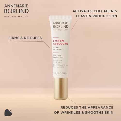 ANNEMARIE B?RLIND - SYSTEM ABSOLUTE Smoothing Eye Cream - Vitamin C, Darutoside and Caffeine Eye Wrinkle Smoothing - Tones, Plumps, and Rejuvenates - 0.5 Fl Oz