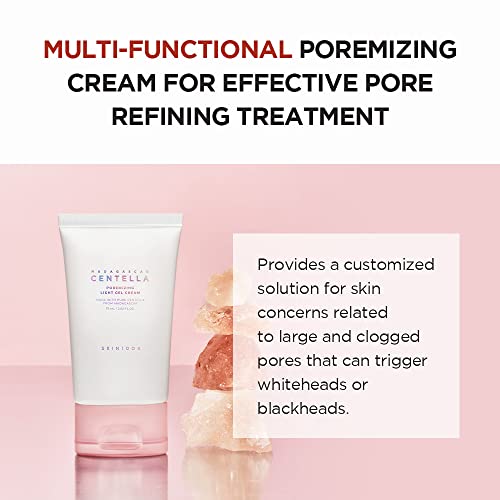 SKIN1004 Madagascar Centella Poremizing Light Gel Cream 2.53 fl.oz (75ml) | Tightens Pores | Soothes Irritated Skin