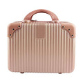 Framendino, Portable Hard Shell Cosmetic Suitcase Makeup Travel Case Rose Gold
