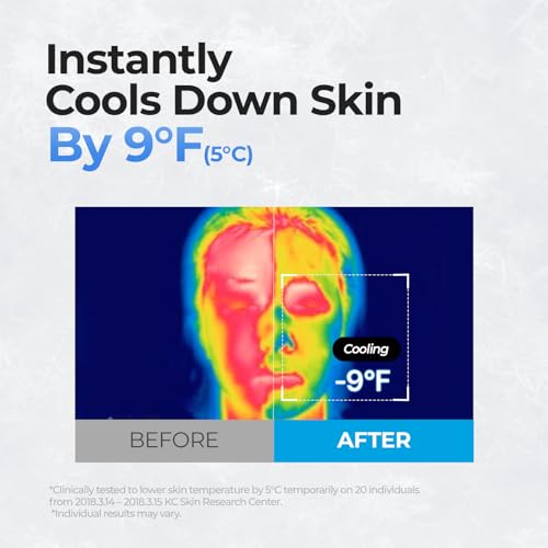 Cell Fusion C Post Alpha First Cooling Mask 5ea with Glacial Water & Panthenol, Hydrating and Plumping Korean Sheet Mask for Sensitive, Dry Skin
