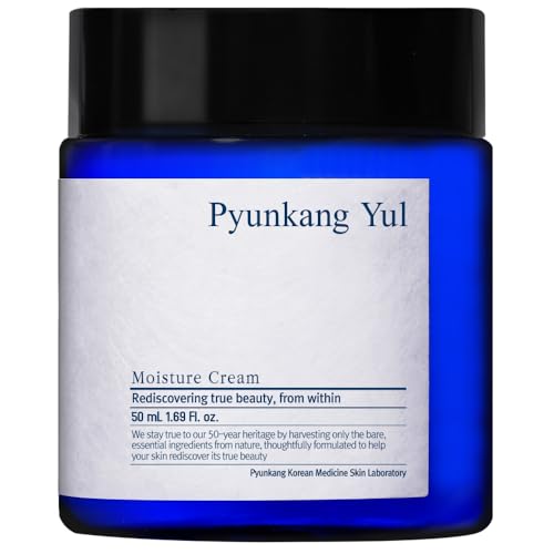 Pyunkang Yul PKY Moisture Cream for Deep Hydration with fresh finish, Lightweight face moisturizer for daily use, Minimal Ingredients, Zero-Irritation, Korean Skincare (1.69 Fl.Oz, 50ml)