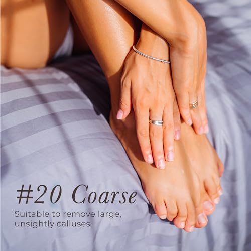 Diamancel Luxury Diamond Foot Callus File Rasp & Buffer ? Canadian Professional Grade Pedicure Care for Calluses and Rough Skin (#20 Coarse Grit)