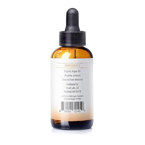 Nuvia Organics Argan Oil - USDA Certified Organic, Cold Pressed, Unrefined (Virgin); 1oz