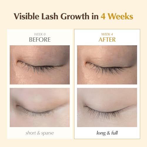 BL Lashes Serum for Eyelash Growth | 3-in-1 Lash Elixir with Peptide Complex & Biotin for Longer Fuller Thicker Lashes | Lash Growth Enhancer for Women(0.32 fl oz)