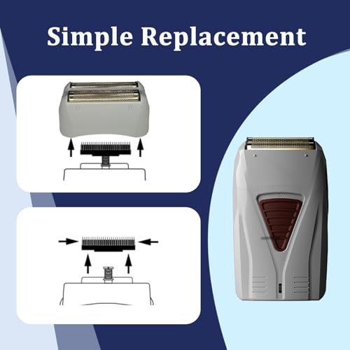 Shaver Foil Replacement Compatible with Andis Foil Shaver TS-1 TS-2 17150 17200 17235,Replaces Foil and Blades (1Pcs)