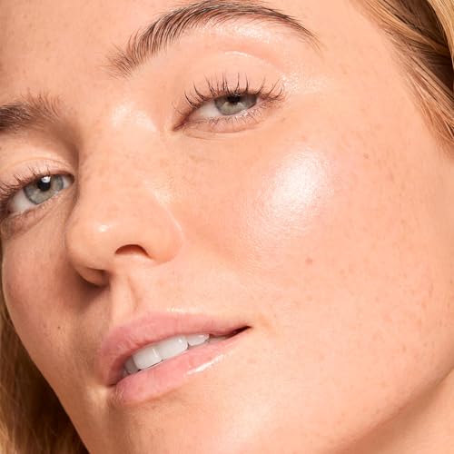 ColourPop Hi-Lite Dewy Liquid Highlighter - Ultra-Reflective Face & Body Illuminator - Glowy Summer Makeup with Hyaluronic Acid & Niacinamide for a Blendable Glow - Sugar Donut (0.38 oz)