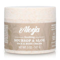 Soursop and Aloe Vera Moisturizing Cream - Ultra Hydrating Face Moisturizer and Body Lotion for Women & Men - Fragrance-Free Organic Lotion for sensitive skin with Hemp Oil, Tea Tree, Green Tea, 5 oz