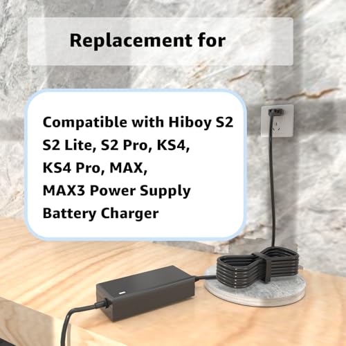 42V 2A for Hiboy S2 Pro Charger Compatible with Hiboy S2 Pro, S2 Lite, S2, KS4, KS4 Pro, NEX, NEX3, NEX5 Replacement Charger Power Supply