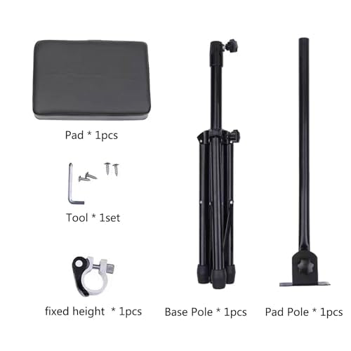 Tattoo Armrest Stand Tripod - Foldable Tattoo Arm Leg Rest Stand Adjustable Height and Tilt Black Leather Pad Professional for Tattoo Studio BETY-7