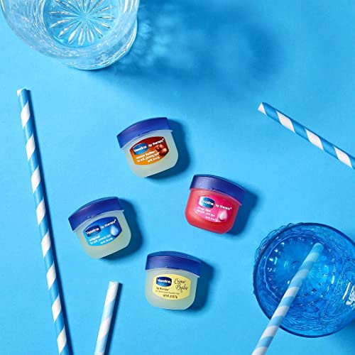 Vaseline Lip Therapy Original + Vitamin E, Mini 2-Packs (6 Jars) ? Fragrance-Free Lip Balm, Moisturizer for Soft, Smooth & Glossy Lips, 0.25 Oz Ea