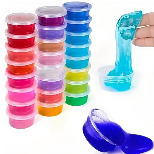 150 Pack 4oz Slime Containers with Lids, Small Plastic Storage Containers for Slime, Bead, Foam Ball, DIY Craft Making