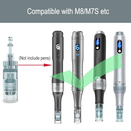 10PCS 36Pin 0.25mm Microneedling Derma Roller Pen Cartridges For M8/M7S,Easy-to-Use At Home(10PCS,36P)