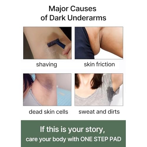 celimax ONE STEP Body Brightening Pad | with Green Tea & White Truffle, for Underarm, Knee & Elbow, Gentle Exfoliating & Hydrating Body Scrub, 110ml (60 pads)