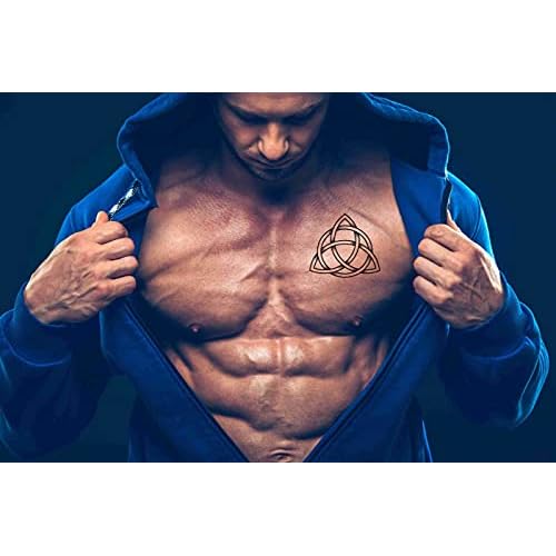 Witchy Knot Tattoo 6 Sheets Temporary Tattoos Knot Temporary tattoo Neck Arm Chest for Women Men Adults