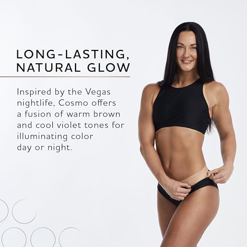 Norvell Spray Tan Solution Cosmo 34 fl oz ? Professional Sunless Tanning Formula With a Blend of Warm Brown & Cool Violet Brown Undertones, Long Lasting Handheld Self Tanning Spray