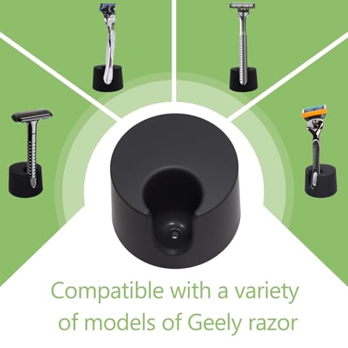 2 Pack Razor Stand For Men, Razor Stand Compatible with Gillette Razors, Suitable for Various Shaver Handles Alloy Steel Bathroom Countertop Organizer with Drainage Holes