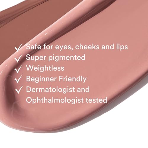 Gen See Mixed Media Matte Liquid Eyeshadow, Rose Water ? Weightless Long Lasting Matte Eye Color, High Pigment Multi-Use Makeup for Eyes Cheeks Lips, Vegan Cruelty-Free, Made in Italy