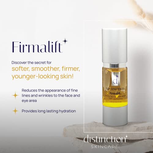 Distinction Firmalift Face & Eye Serum with Collagen & Elastisome ? Anti Aging Hydrating Serum ? Helps Smooth Fine Lines, Firm & Refresh Skin ? Lightweight Daily Formula - 1 Fl Oz
