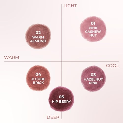 COLORGRAM NUDE BLUR JAM 04 JUJUBE BRICK | Pudding Pot Lip & Cheek Tint with Whipped Mousse Texture | Velvet Matte Finish, Featherlight Blur Tint | Multi-Use Korean Makeup