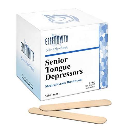 Wax Sticks 1000-Pack ? Large 6" x 3/4" Birchwood Waxing Applicators, Smooth, Durable & Strong, Perfect for Spa or Home Hair Removal