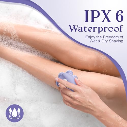 7D Electric Razors for Women: Fast & Painless Full-Body Shaver for Legs & Face ? Waterproof Ladies Hair Remover w/Light & Travel Cover ? Wet/Dry Use, Smooth Close Shaving, Gifts for Women
