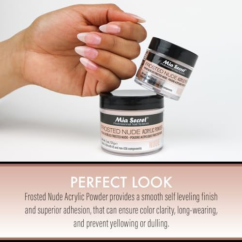 Mia Secret Frosted Nude Acrylic Powder MADE IN USA multiple sizes (1 oz.)