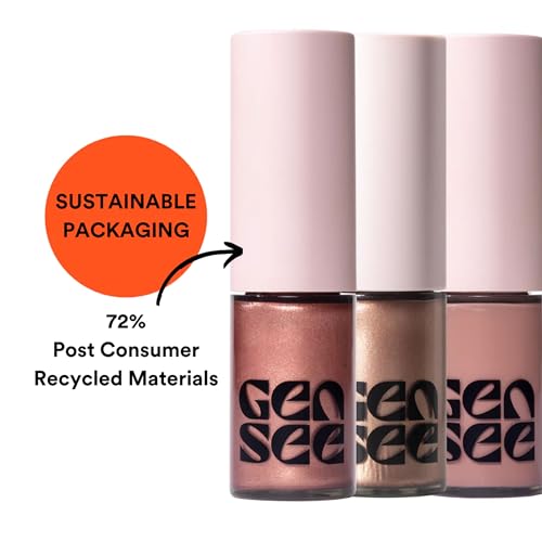 Gen See Mixed Media Matte Liquid Eyeshadow, Rose Water ? Weightless Long Lasting Matte Eye Color, High Pigment Multi-Use Makeup for Eyes Cheeks Lips, Vegan Cruelty-Free, Made in Italy