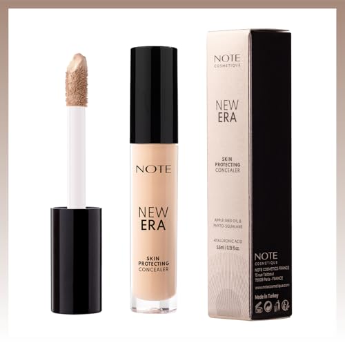 NOTE New Era Skin Protecting Concealer - High Coverage Natural Finish Make Up - Under Eye Concealer Face Makeup and Skincare - 30-0.19 oz