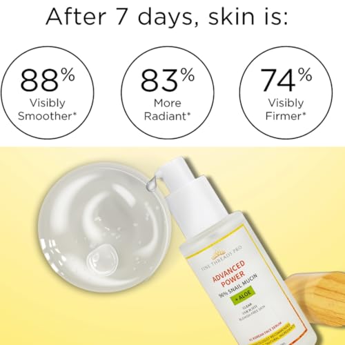 Advanced Power Snail Mucin Serum 96% Snail Filtrate with Hyaluronic Acid & Peptides for Hydration, Skin Repair, and Radiant Glow ? Korean Anti-Aging & Moisture Barrier Care