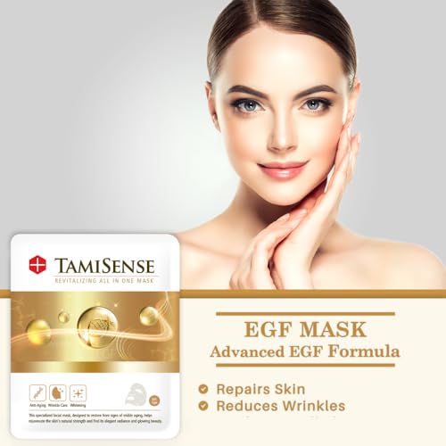 FAMENITY 33ml Essence Best Moisturizing Face Mask For Korean Skincare - Sheet Masks with 33ml Serum Vitamin B Complex Rice Extract Collagen & Face Moisturizer for women men (5 Masks)