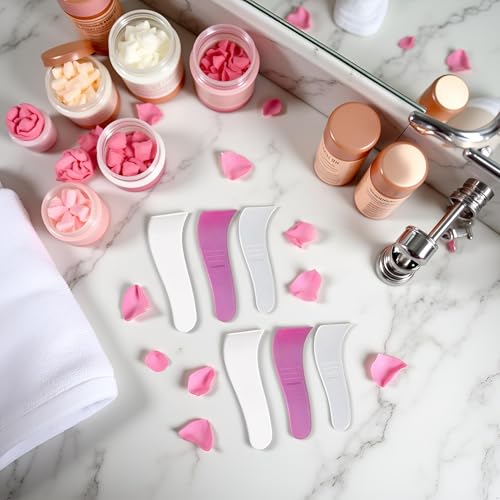 6Pcs Portable Hair Wax Removal Spatulas, Random Colors, Non-Stick Wax Applicator, Reusable Scraper, Hard Wax Sticks
