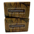 Greenwich Bay Trading Co. Elements Cedarwood Soap for Men, 8.6 oz Bars, Set of 2
