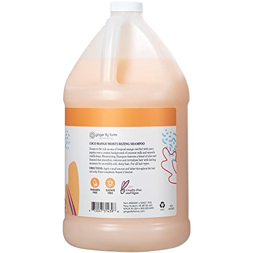 Ginger Lily Farms Botanicals Body Wash + Shampoo + Conditioner Bundle, Coco Mango