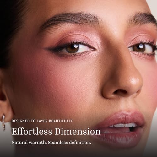 LITHE BEAUTY 4-Shade Sunset Blush Palette, Pink Tones for Natural Flush, Silky Blendable Powder, Clean Vegan Formula, Travel-Friendly, Compact