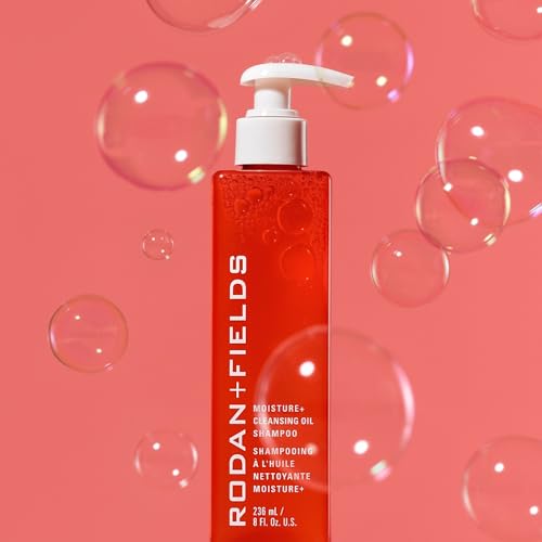 RODAN + FIELDS MOISTURE+ Cleansing Oil Shampoo | 8 Fl. Oz | Coconut Oil Infused Formula | Gentle Color Protecting Shampoo for Soft, Healthy Waves & Silky Hair | Beauty & Hair Care