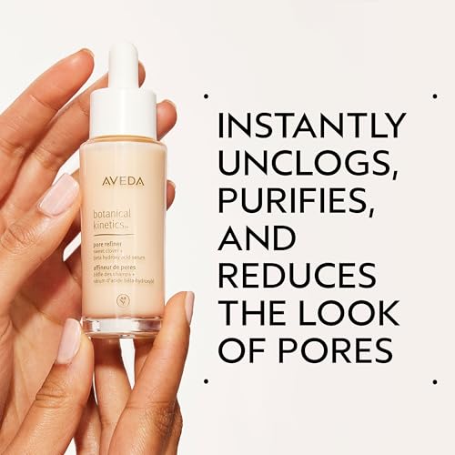 Aveda Botanical Kinetics Pore Refiner Serum | Instantly Unclogs Pores | Reduces the Look of Pores | with Beta Hydroxy Acid | 97% Naturally Derived*, 1 Fl Oz