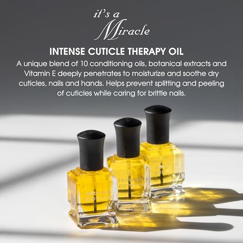 Deborah Lippmann It's A Miracle Intense Therapy Cuticle Oil | Nourishes and Repairs with 10 Essential Oils | 10 Free, Vegan Formula, No Animal Testing