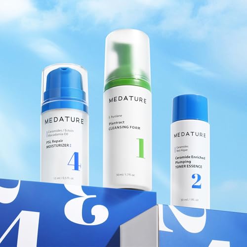 Medature Barrier Repair & Hydration Mini Bundle (Plantract Cleansing Foam 50mL + PSL Repair Moisturizer 4 II 15mL + Ceramide Enriched Plumping Toner Essence 30mL)
