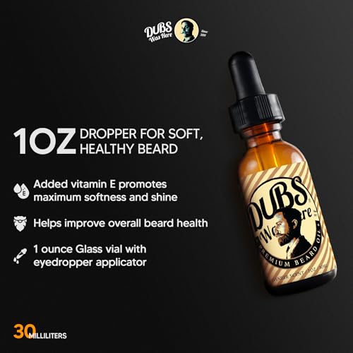 Beard Oil | Natural Moisture & Beard Softener | Relieve Beard Itch | Mens Hair Growth Oil | Natural Shine Beard Growth Oil Mustache Gifts for Men | Lavender Scent | 1 Ounce