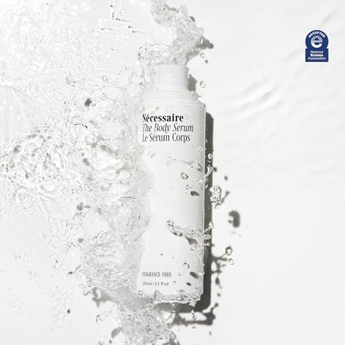 N?cessaire The Body Serum ? Fragrance-Free Hyaluronic Acid Body Serum for Women+ Men. Niacinamide Firming Body Lotion ? Fast-Absorbing for Sensitive + Eczema-Prone Skin. 150 ml / 5.1 fl oz.