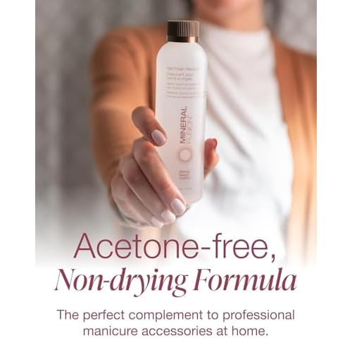 Mineral Fusion Nail Polish Remover - Acetone-Free Nail Care with Natural Solvents - Non Drying Liquid Formula - 6 fl oz, Pack of 2